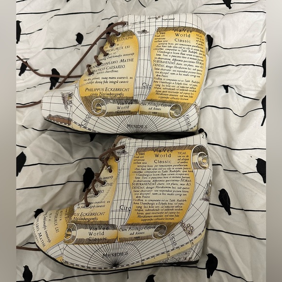 Jeffrey Campbell Map 99 Tie Wedge Making Move Boot - Picture 1 of 3